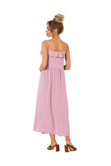 M743 Платье на тонких бретелях - грязно-розовый цена и информация | Платья | pigu.lt