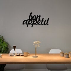 Декорация на стену Bon Appetit 1 Black, 1 шт. цена и информация | Детали интерьера | pigu.lt