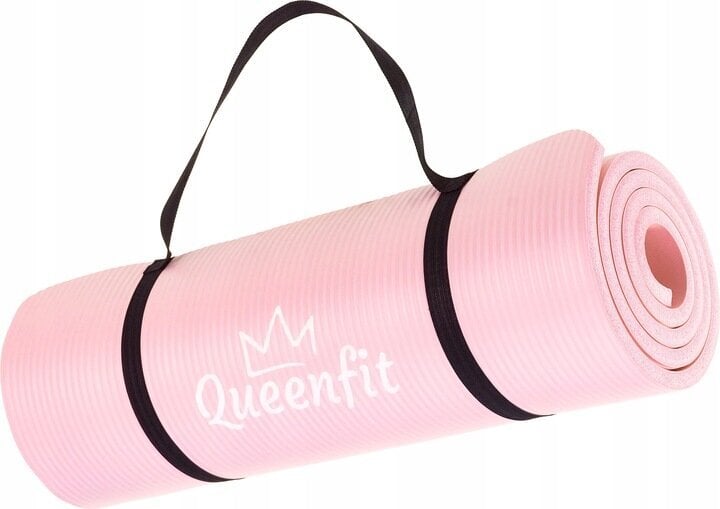 Jogos kilimėlis Queenfit, 180x61x1,5 cm, rožinis kaina ir informacija | Kilimėliai sportui | pigu.lt