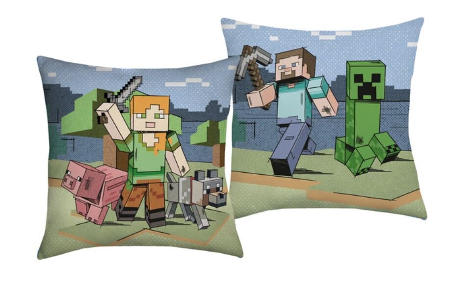 Vaikiška dekoratyvinė pagalvėlė Minecraft kaina ir informacija | Dekoratyvinės pagalvėlės ir užvalkalai | pigu.lt