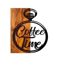 Sienų dekoracija Coffee Time, 1 vnt kaina ir informacija | Interjero detalės | pigu.lt