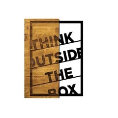 Настенное украшение Think Outside The Box, 1 шт. цена и информация | Детали интерьера | pigu.lt