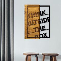Настенное украшение Think Outside The Box, 1 шт. цена и информация | Детали интерьера | pigu.lt