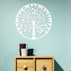 Настенное украшение Tree In Circle, 1 шт. цена и информация | Детали интерьера | pigu.lt