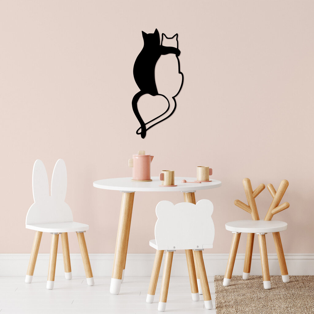 Sienų dekoracija Love Cats 478, 1 vnt. kaina ir informacija | Interjero detalės | pigu.lt