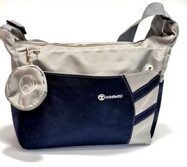 Женская сумка через плечо с подкладкой из ткани лепиронии и кожаной окантовкой цена и информация | Женские сумки | pigu.lt