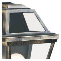 Searchlight уличный, фасадный настенный светильник NEW ORLEANS, 1xE27x60W, IP44, черный и золотой,1523 цена и информация | Уличные светильники | pigu.lt