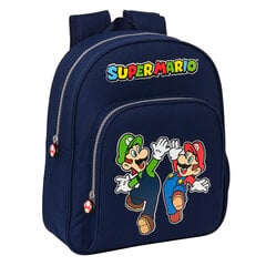 Mokyklinis krepšys Safta Super Mario, mėlynas kaina ir informacija | Kuprinės mokyklai, sportiniai maišeliai | pigu.lt