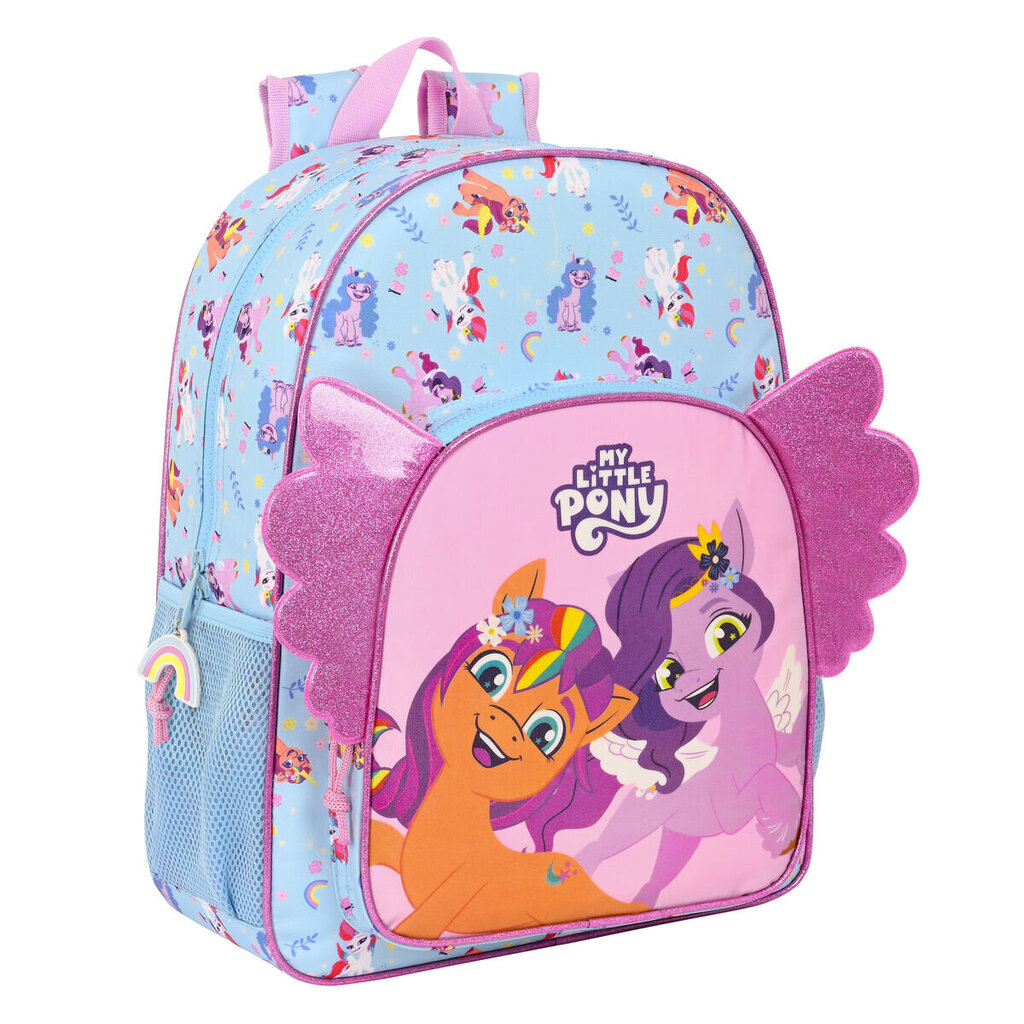 Mokyklinė kuprinė My Little Pony Wild & free, mėlyna/rožinė kaina ir informacija | Kuprinės mokyklai, sportiniai maišeliai | pigu.lt