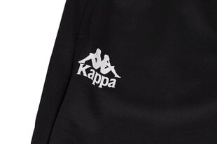 Мужские спортивные штаны Kappa, черные цена и информация | Мужские брюки | pigu.lt