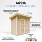 LP® SmartSide® plokštės namelis M901A su dažų rinkiniu Redwood Red kaina ir informacija | Sodo nameliai, malkinės, pastogės | pigu.lt