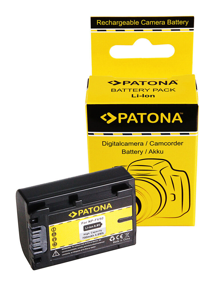 Patona Sony NP-FV50 kaina ir informacija | Akumuliatoriai fotoaparatams | pigu.lt