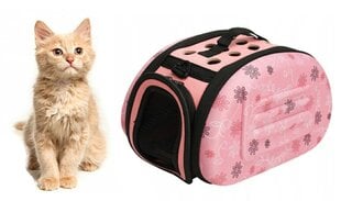 Nešioklė gyvūnams, rožinė kaina ir informacija | Transportavimo narvai, krepšiai | pigu.lt