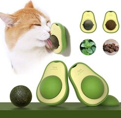 Katžolės rutuliukai katėms Avocado, 2 vnt kaina ir informacija | Žaislai katėms | pigu.lt