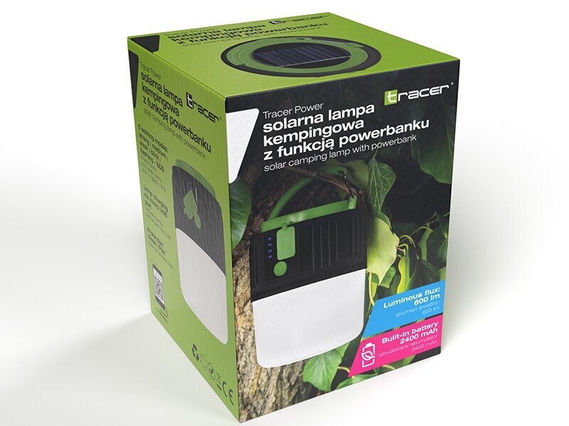 Tracer Power Solar Camping Light 47141 kaina ir informacija | Atsarginiai maitinimo šaltiniai (power bank) | pigu.lt