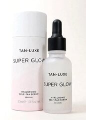 Сыворотка-автозагар с гиалуроновой кислотой Tan-Luxe Super Glow, 30 мл цена и информация | Сыворотки для лица, масла | pigu.lt