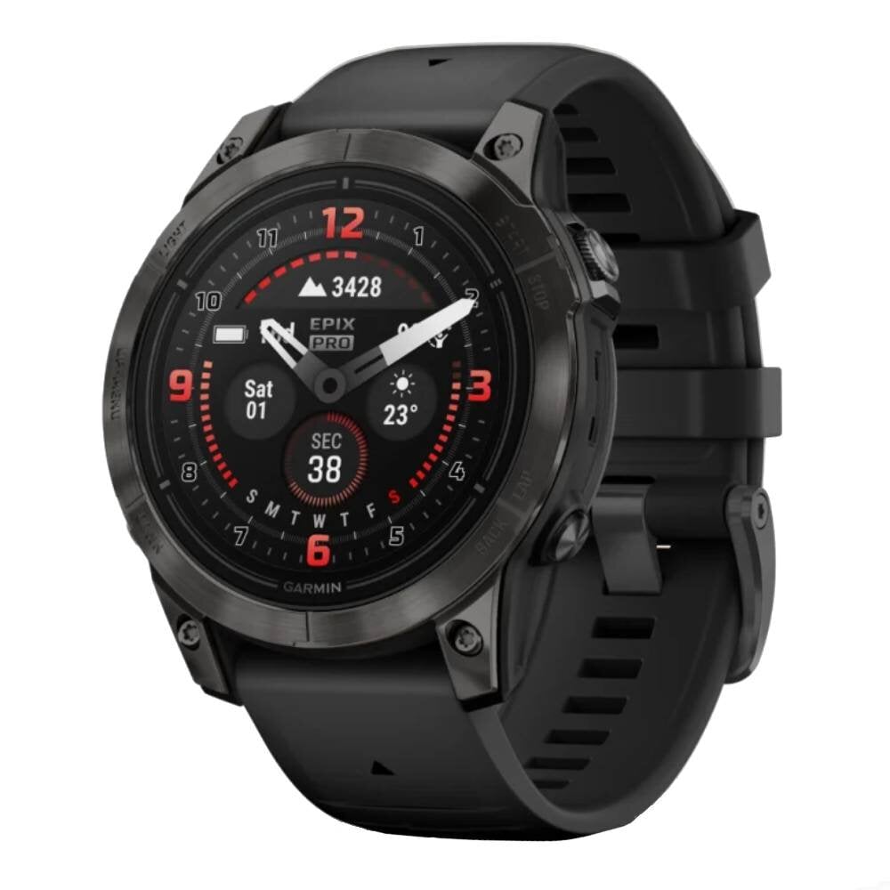 Garmin epix Pro Gen 2 Sapphire Carbon Gray DLC Titanium/Black цена и информация | Išmanieji laikrodžiai (smartwatch) | pigu.lt