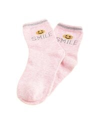 Kojinės vaikams Shelovet Smile, rožinės kaina ir informacija | Kojinės, pėdkelnės mergaitėms | pigu.lt