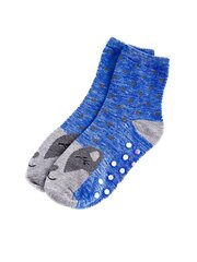 Нескользящие носки для девочек Shelovet синие барсуки цена и информация | Носки, колготки для девочек | pigu.lt