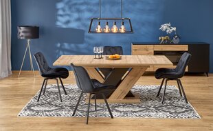 Valgomojo stalas Halmar Brandon, rudas kaina ir informacija | Virtuvės ir valgomojo stalai, staliukai | pigu.lt