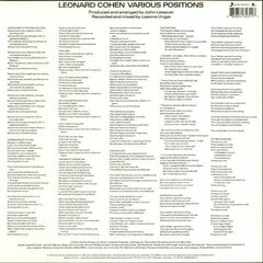 Vinilo plokštė Leonard Cohen - Various Positions цена и информация | Виниловые пластинки, CD, DVD | pigu.lt