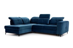 Kairinė kampinė sofa Bogart Belavio, mėlyna kaina ir informacija | Minkšti kampai | pigu.lt