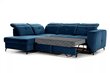 Kairinė kampinė sofa Bogart Belavio, mėlyna kaina ir informacija | Minkšti kampai | pigu.lt