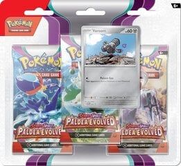 Žaidimo papildymas Pokemon TCG Scarlet & Violet 2 Paldea Evolved Booster Checklane 3-Pack Blister Varoom kaina ir informacija | Stalo žaidimai, galvosūkiai | pigu.lt