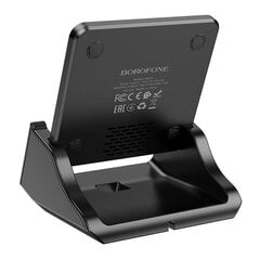 Borofone Wireless induction charger BQ20 Wings with stand 15W black цена и информация | Зарядные устройства для телефонов | pigu.lt