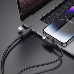 Borofone Cable BX73 4 in 1 - USB + Type C to Type C + Lightning - 5A 1 metre black цена и информация | Кабели для телефонов | pigu.lt