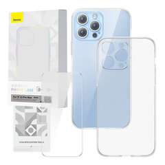 Transparent Case and Tempered Glass set Baseus Corning for iPhone 13 Pro Max цена и информация | Чехлы для телефонов | pigu.lt