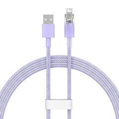 Fast Charging cable Baseus USB-A to Lightning Explorer Series 1m 2.4A (purple) цена и информация | Кабели для телефонов | pigu.lt