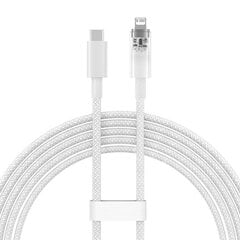 Fast Charging cable Baseus USB-C to Lightning Explorer Series 2m, 20W (white) цена и информация | Кабели для телефонов | pigu.lt