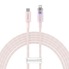 Fast Charging cable Baseus USB-A to Lightning Explorer Series 2m 20W (pink) цена и информация | Кабели для телефонов | pigu.lt