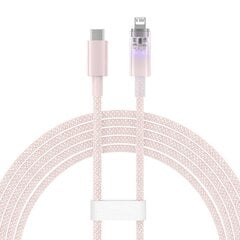 Fast Charging cable Baseus USB-A to Lightning Explorer Series 2m 20W (pink) цена и информация | Кабели для телефонов | pigu.lt