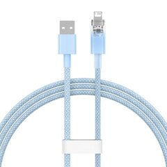 Fast Charging Cable Baseus Explorer USB to Lightning 2.4A 1M (blue) цена и информация | Кабели для телефонов | pigu.lt