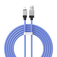 Baseus Кабель для быстрой зарядки Baseus USB-A на Lightning CoolPlay Series 2 м, 2,4 А (синий) цена и информация | Кабели для телефонов | pigu.lt