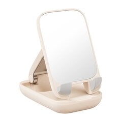 Folding Phone Stand Baseus with mirror (baby pink) цена и информация | Держатели для телефонов | pigu.lt