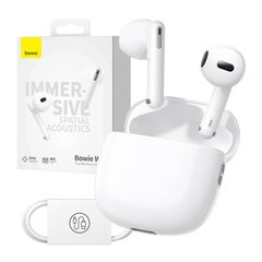 Earphones TWS Baseus Bowie WX5 (white) цена и информация | Наушники | pigu.lt