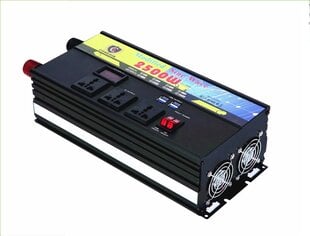 Įtampos keitiklis Powermax 12/24V DC/ 220V, AC 2500W цена и информация | Преобразователи напряжения | pigu.lt