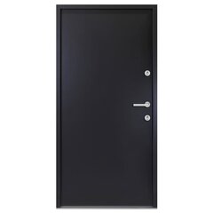 vidaXL Priekinės durys antracito spalvos 100x200cm 3190538 kaina ir informacija | Vidaus durys | pigu.lt