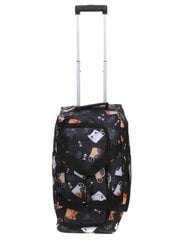 Kelioninis krepšys su ratukais Airtex Cat 891/55, juodas kaina ir informacija | Lagaminai, kelioniniai krepšiai | pigu.lt