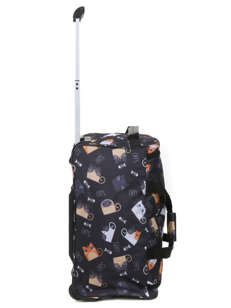 Kelioninis krepšys su ratukais Airtex Cat 891/55, juodas kaina ir informacija | Lagaminai, kelioniniai krepšiai | pigu.lt