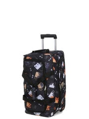 Дорожная сумка на колесиках Airtex Cat 891/55, черная цена и информация | Чемоданы, дорожные сумки | pigu.lt