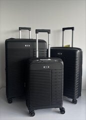 Большой дорожный чемодан Airtex 642/L, черный цена и информация | Чемоданы, дорожные сумки | pigu.lt