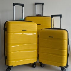 Mažas lagaminas Airtex 283, S, geltonas kaina ir informacija | Lagaminai, kelioniniai krepšiai | pigu.lt
