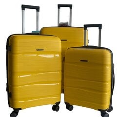 Vidutinis lagaminas Airtex 283, M, geltonas kaina ir informacija | Lagaminai, kelioniniai krepšiai | pigu.lt
