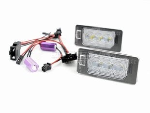 LED numerio apšvietimas 6000K Audi Seat Skoda VW kaina ir informacija | Automobilių lemputės | pigu.lt