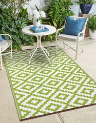Green Decore легкий двусторонний коврик, 120x180 см, белый/зелёный цена и информация | Ковры | pigu.lt
