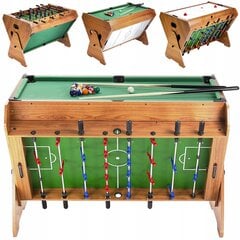 Stalo futbolas-biliardas-ledo ritulys Nils SDG 3in1 цена и информация | Другие игровые столы | pigu.lt